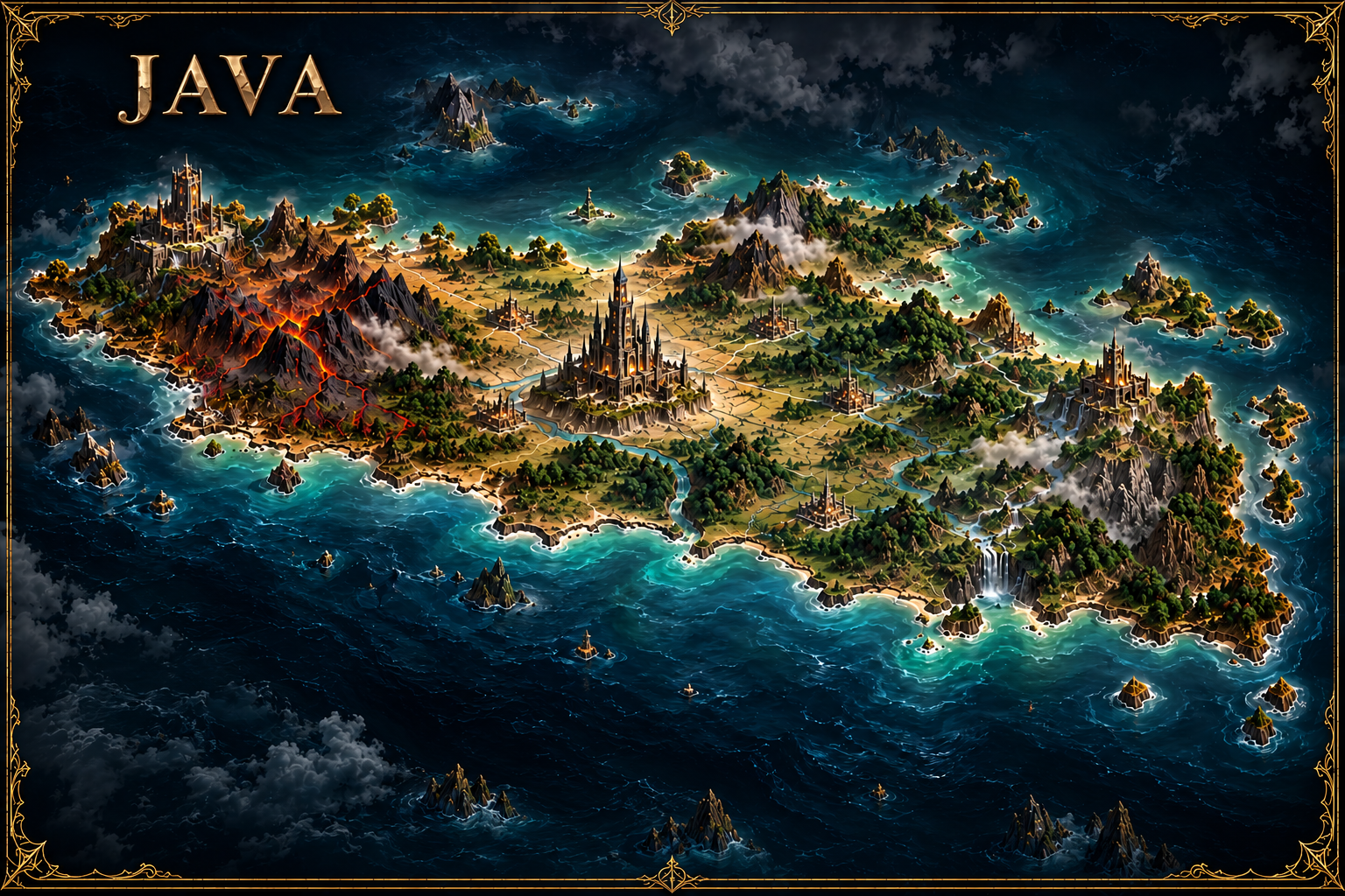 Java regional map